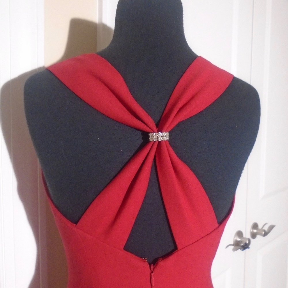 ANN TAYLOR Special Occasion Red Midi Sheath Dress - Picture 7 of 10